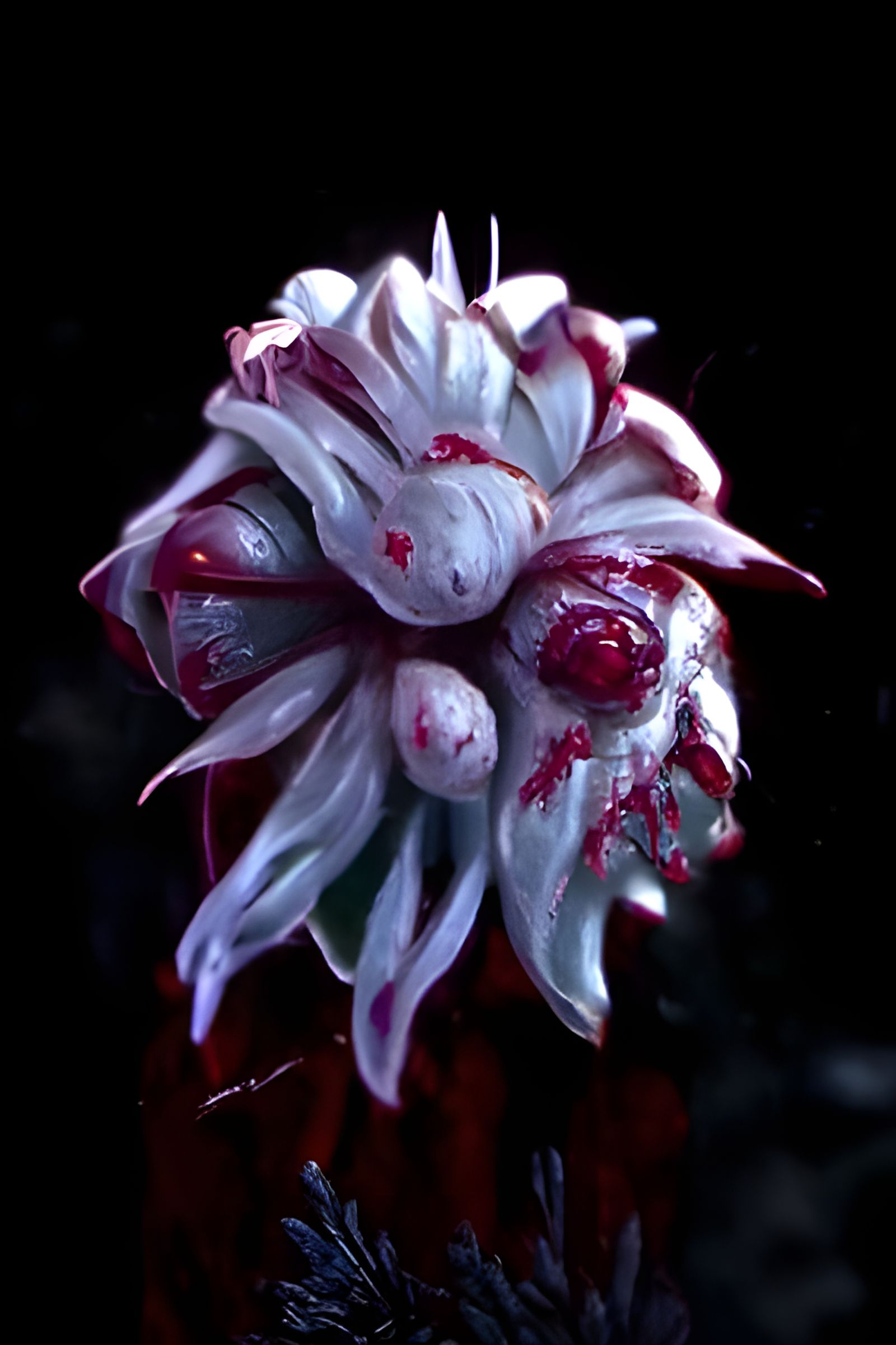 Blood Flower: 8k Resolution Matte Painting