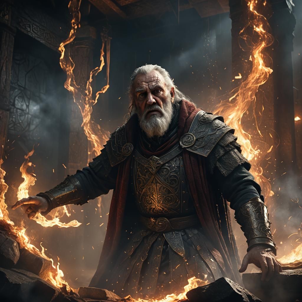 King Lear's Anguish in Mystical Torture Chamber