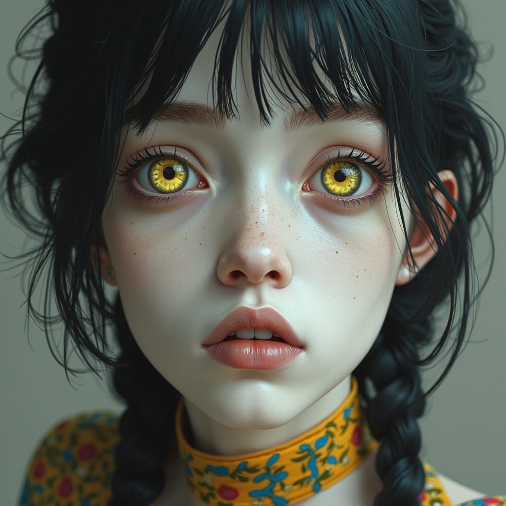 yellow eyes