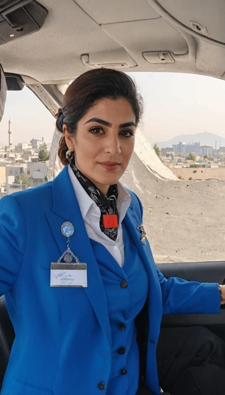 Elegant Iranian Woman in Business Attire