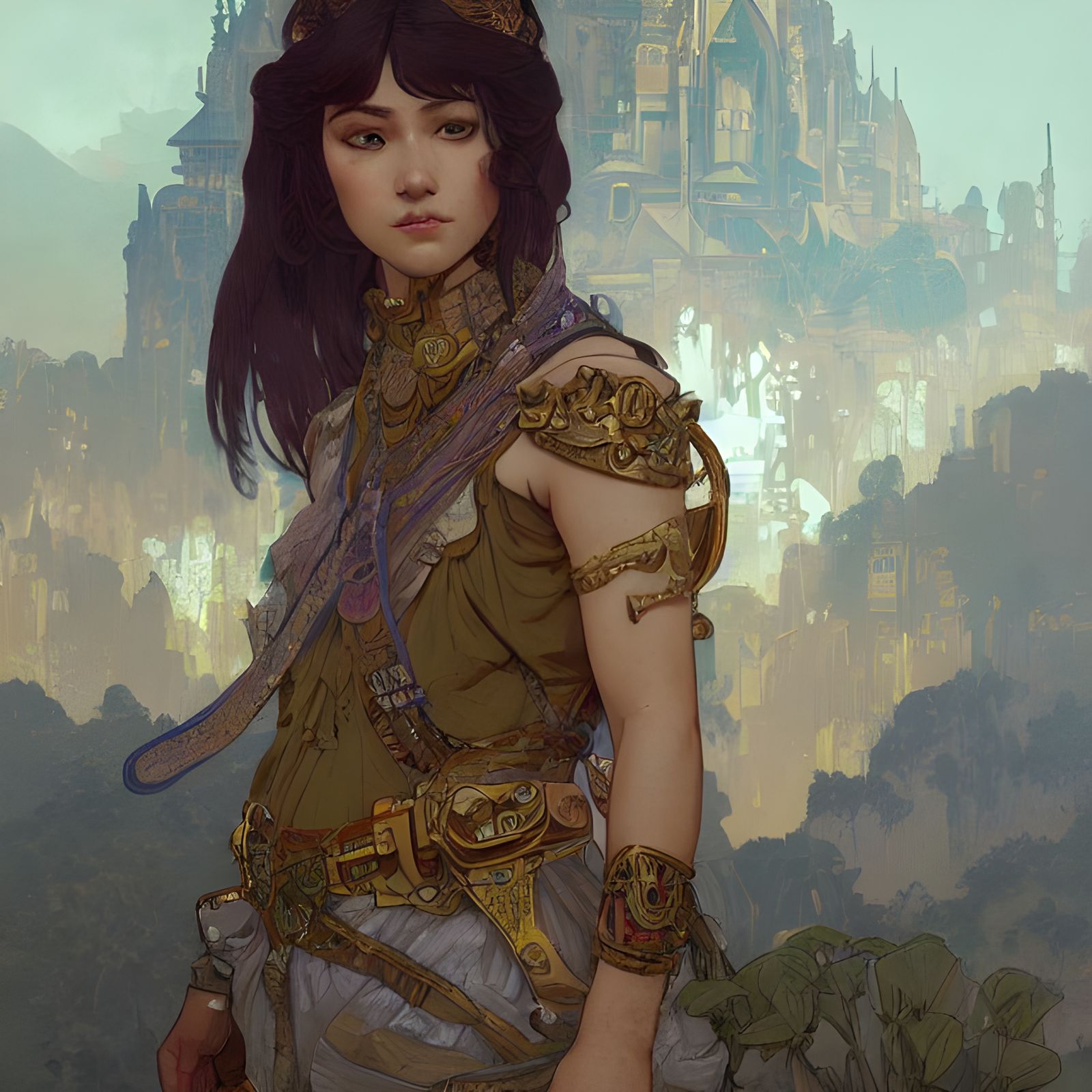 Anime Tiger Princess in 8-bit Pixel Art