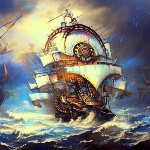 Steampunk Tallship