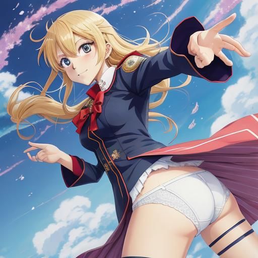 Anime Girl in Manga Style