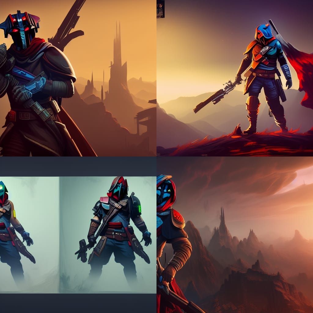 Cayde-6 Detailed Matte Painting in Unreal Engine