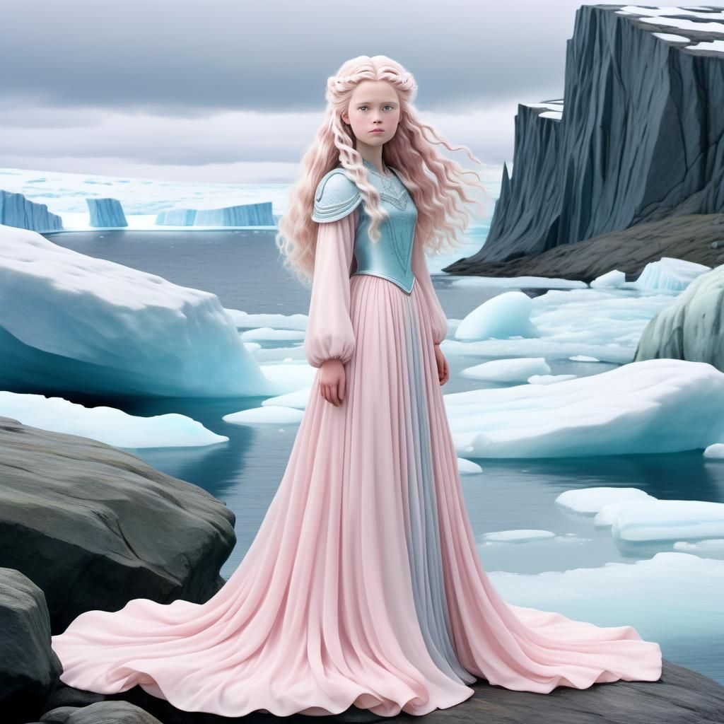 Princess Brunhild of Iceland in Studio Ghibli Style