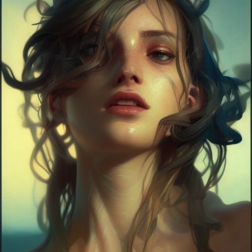 Detailed Sea Turtle Portrait in Dynamic Lighting