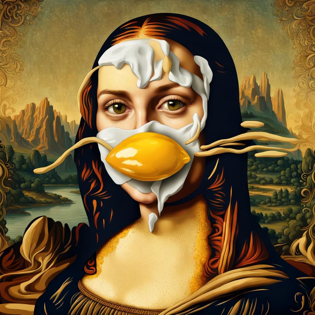 Mona Lisa Omelette: A Digital Art Fusion