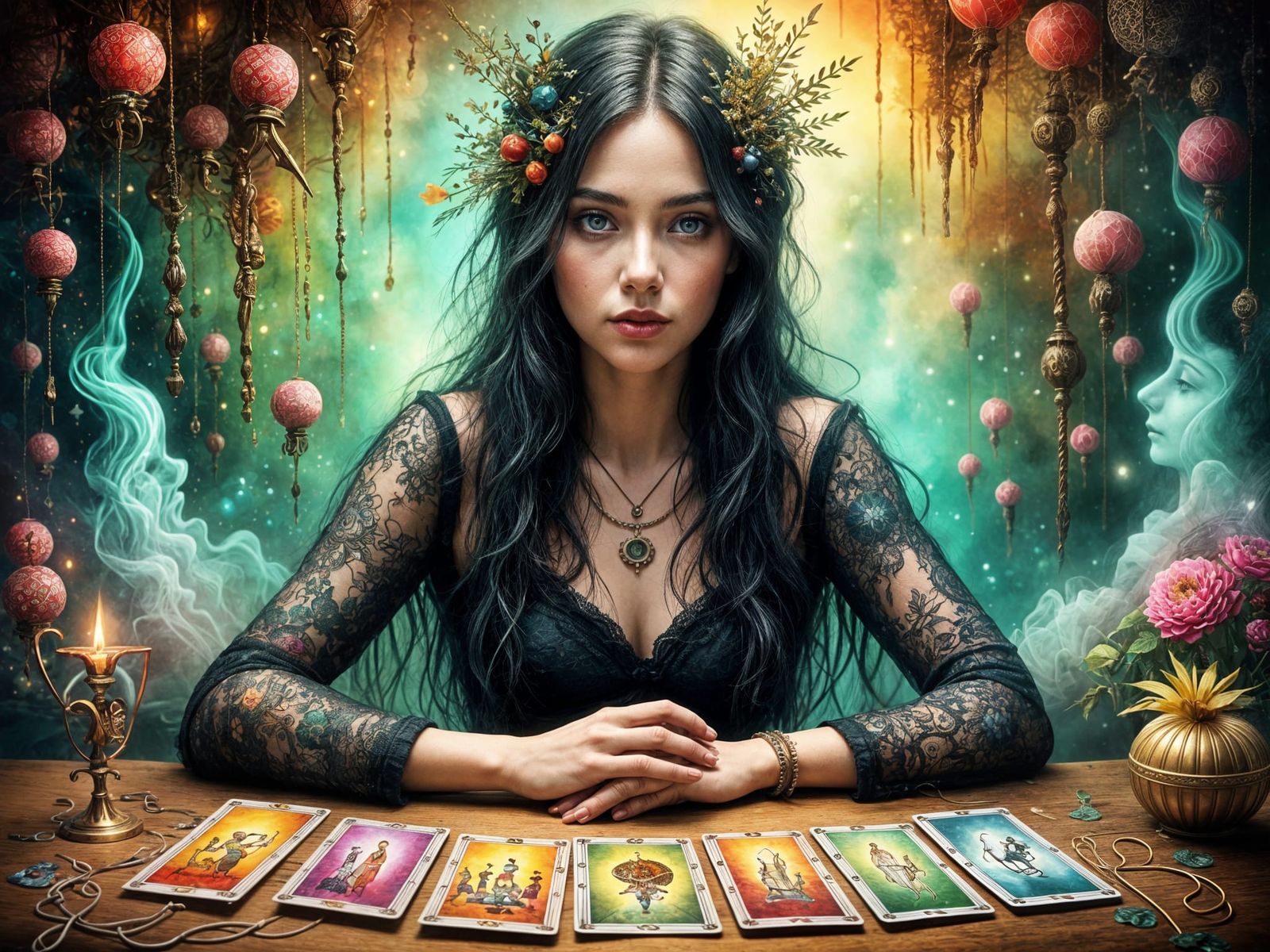 Fortune Teller in a Hyperreal Setting