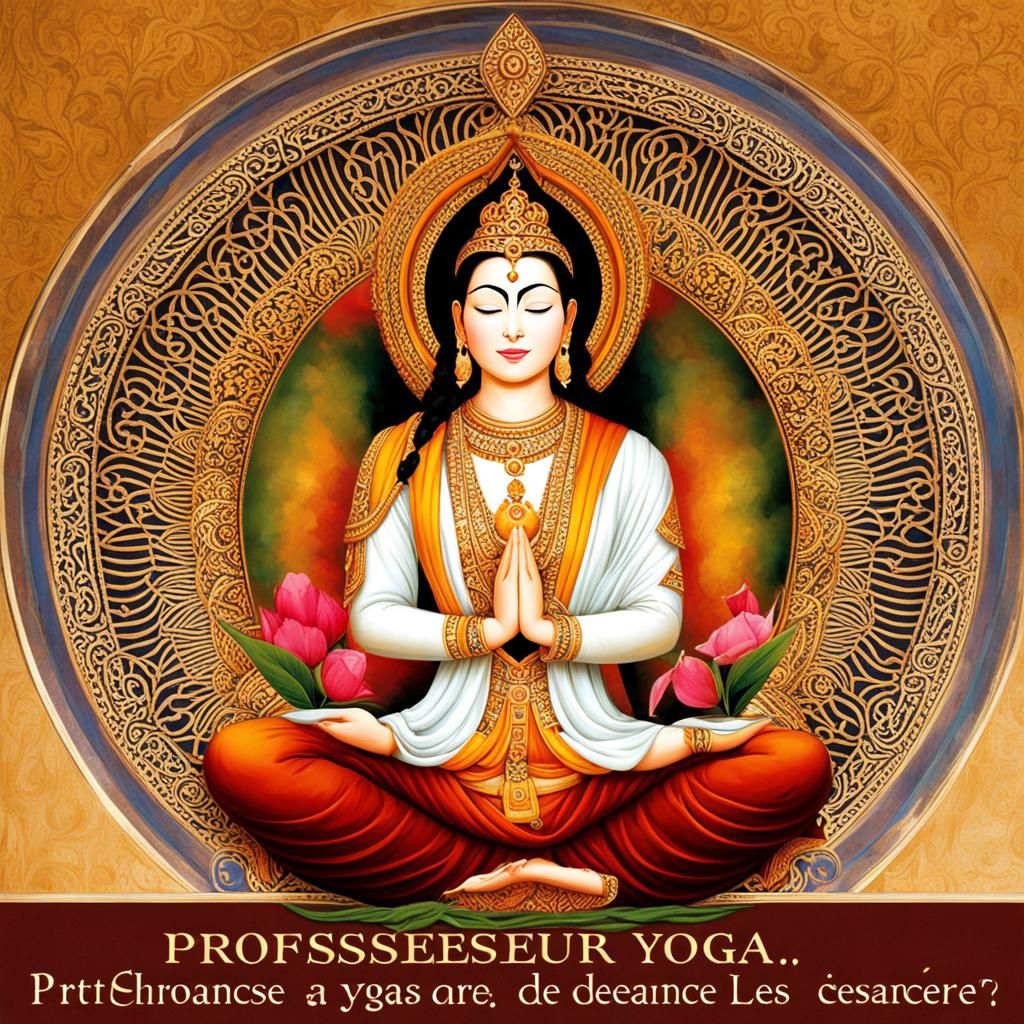 Detailed Matte Painting of Yoga Instructor in 8k