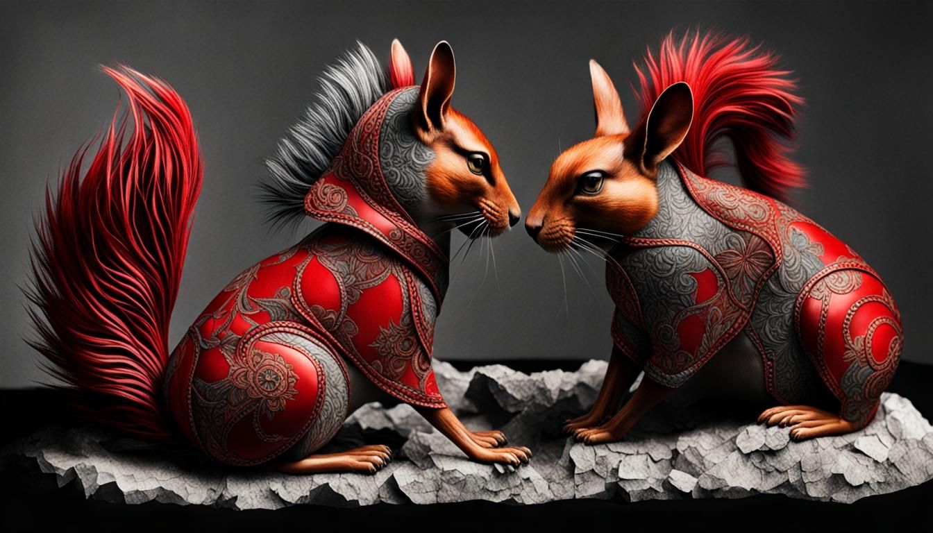 Surreal Restaurant Scene with Exotic Aliens in Dreamy Style