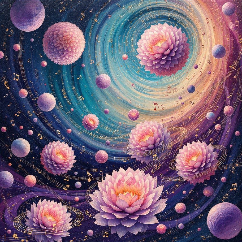 Dreamlike Planets Bloom in Vibrant Harmony