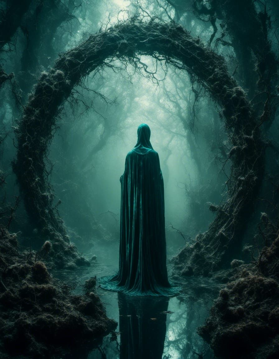 Ethereal Crystalline Metamorphosis Into Alien World