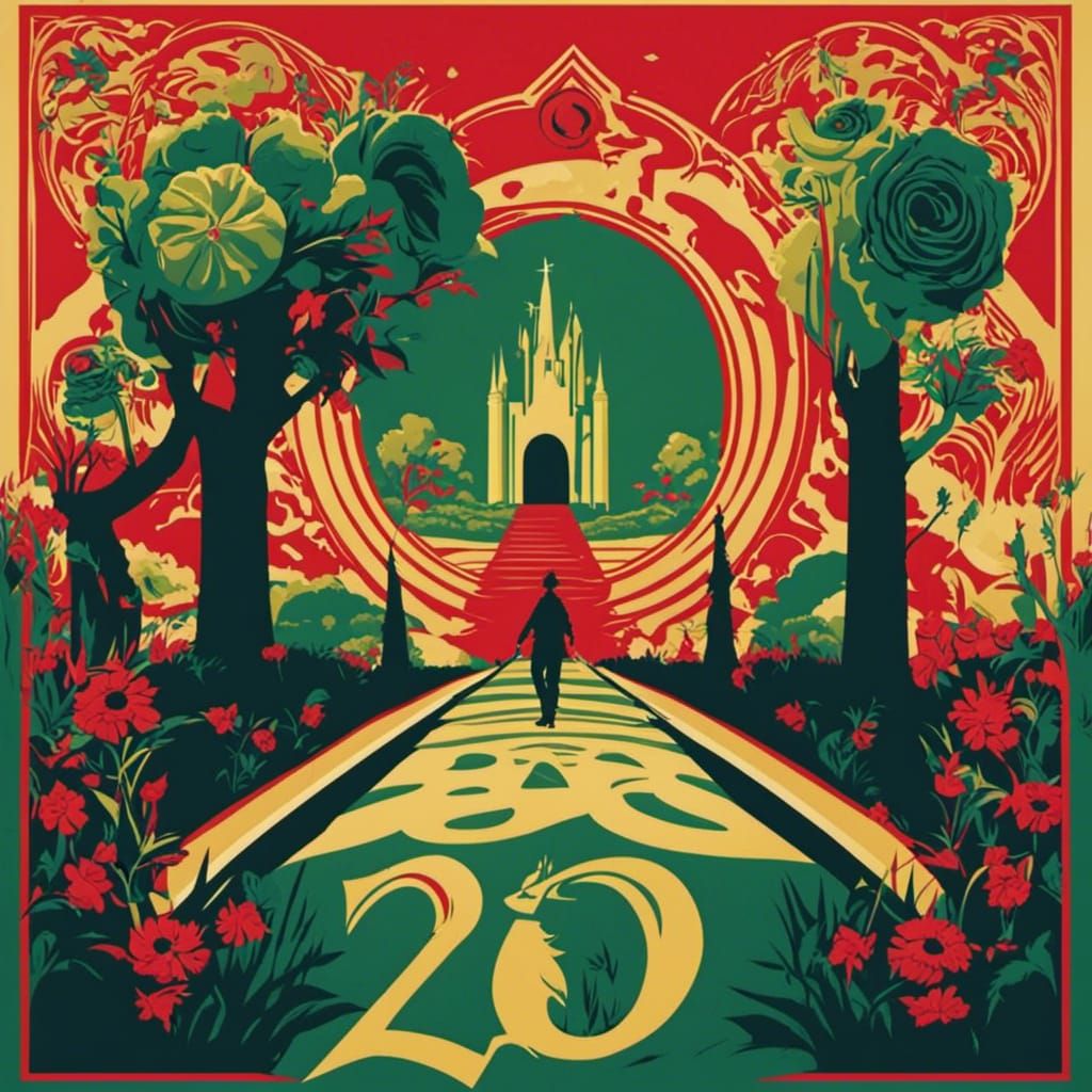 Minimalist Wizard of Oz Poster in Fairey Style