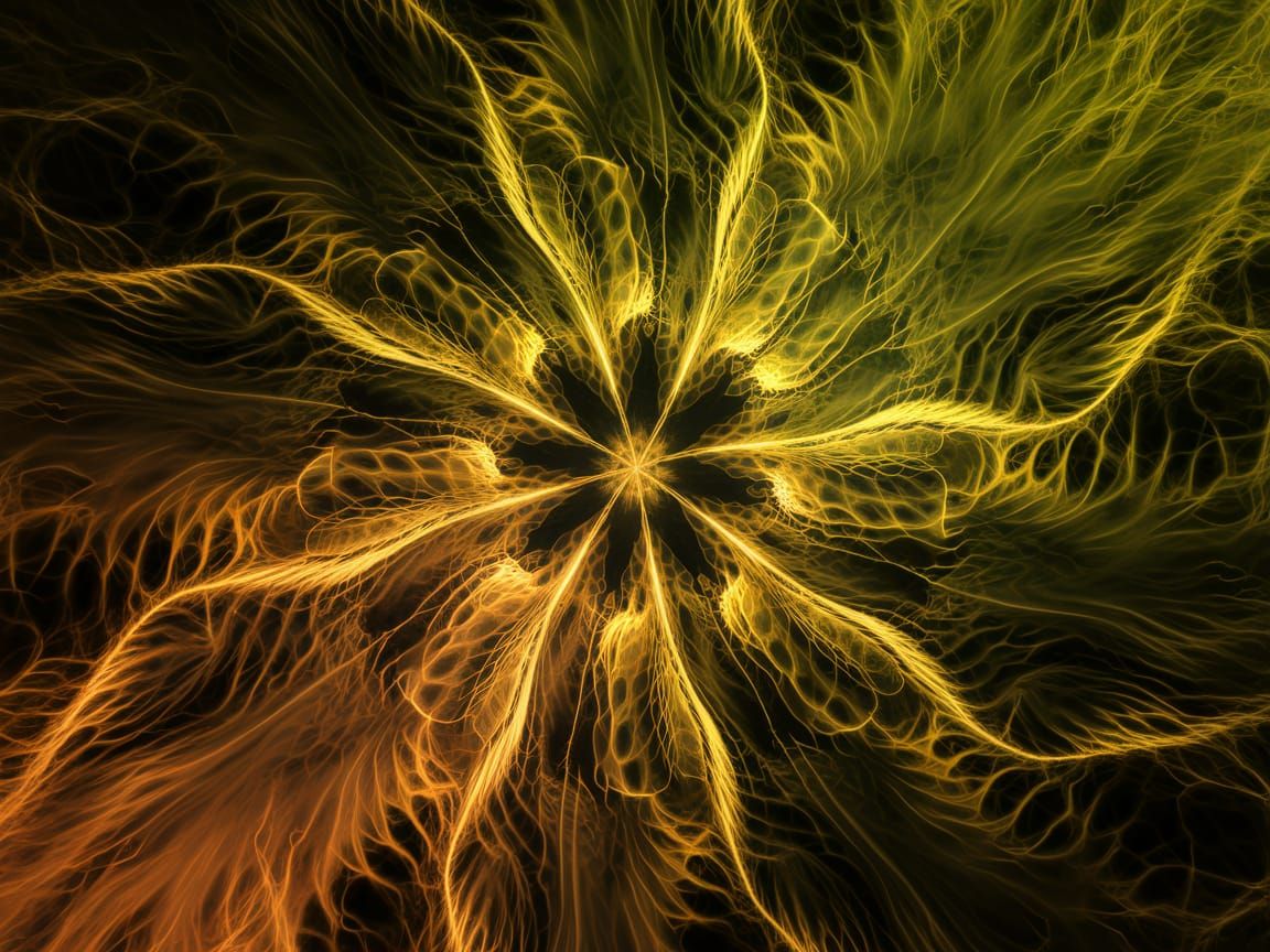 Abstract Thermal Image of Emotion in Dark Tones