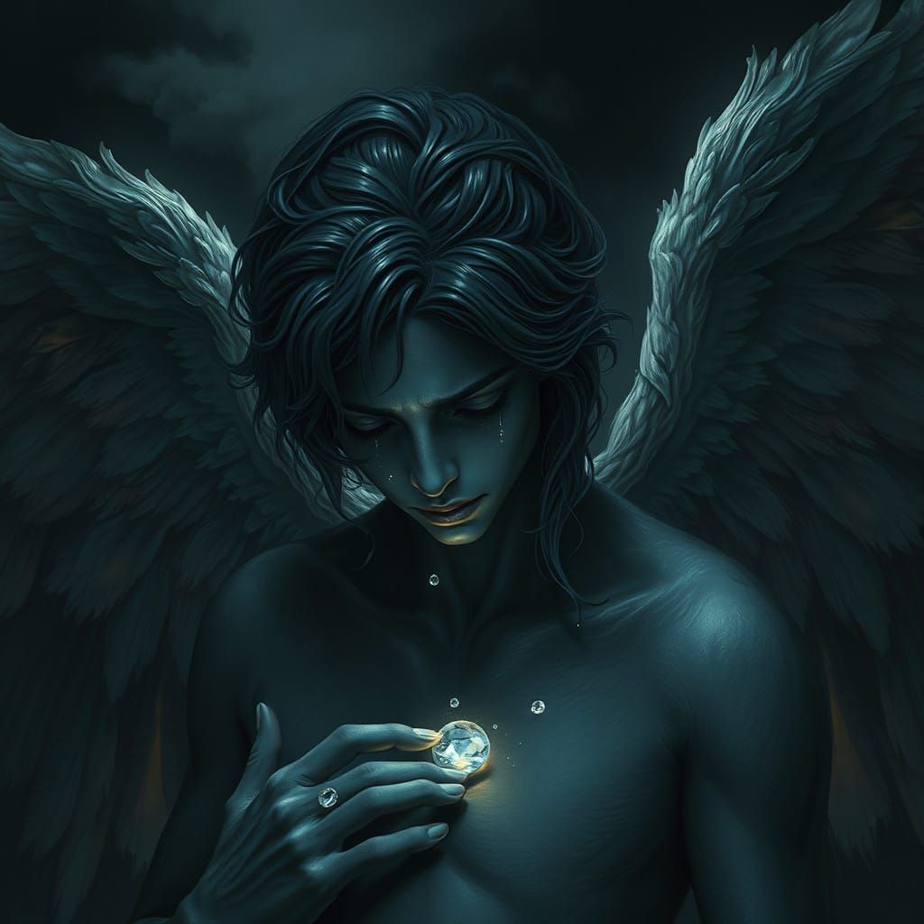 Dark Angel in Heavenly Tears
