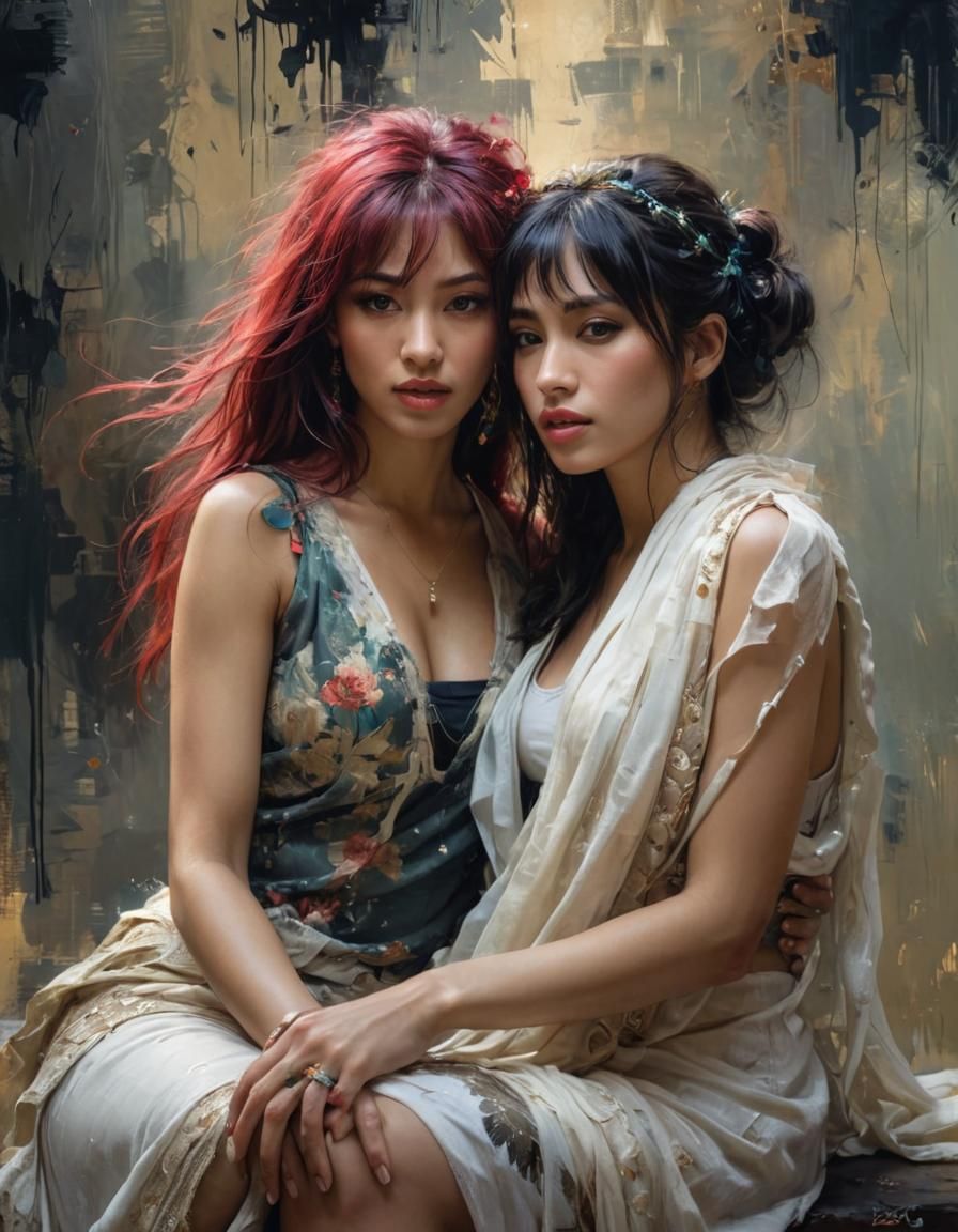 Tahani and Elenor: Soulmates in Fine Art