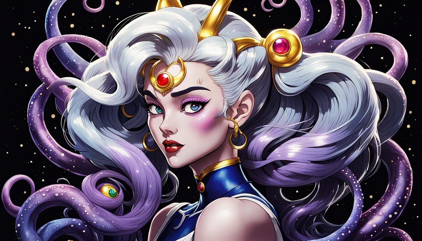 Ursula-Inspired Sailor Moon Anime Pinup