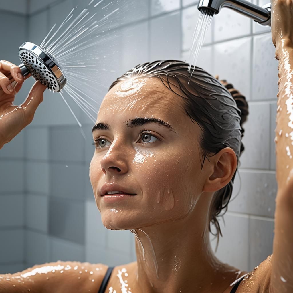 Woman Showering