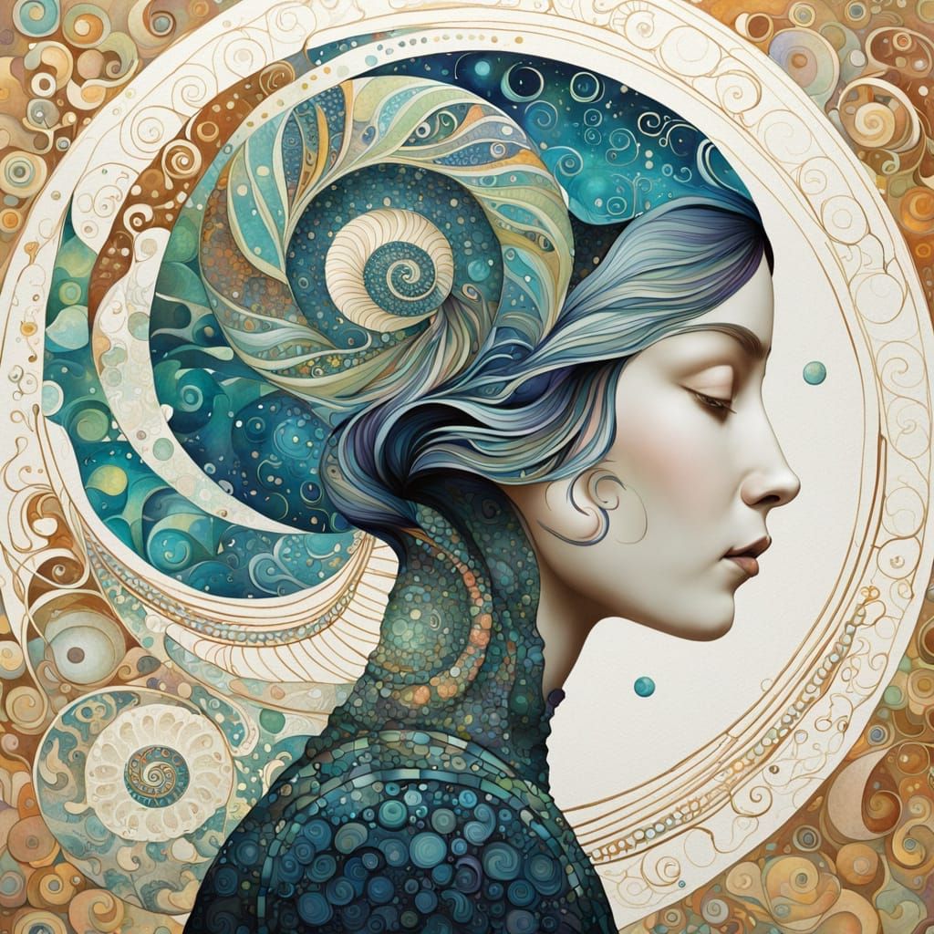 Art nouveau and Fibonacci