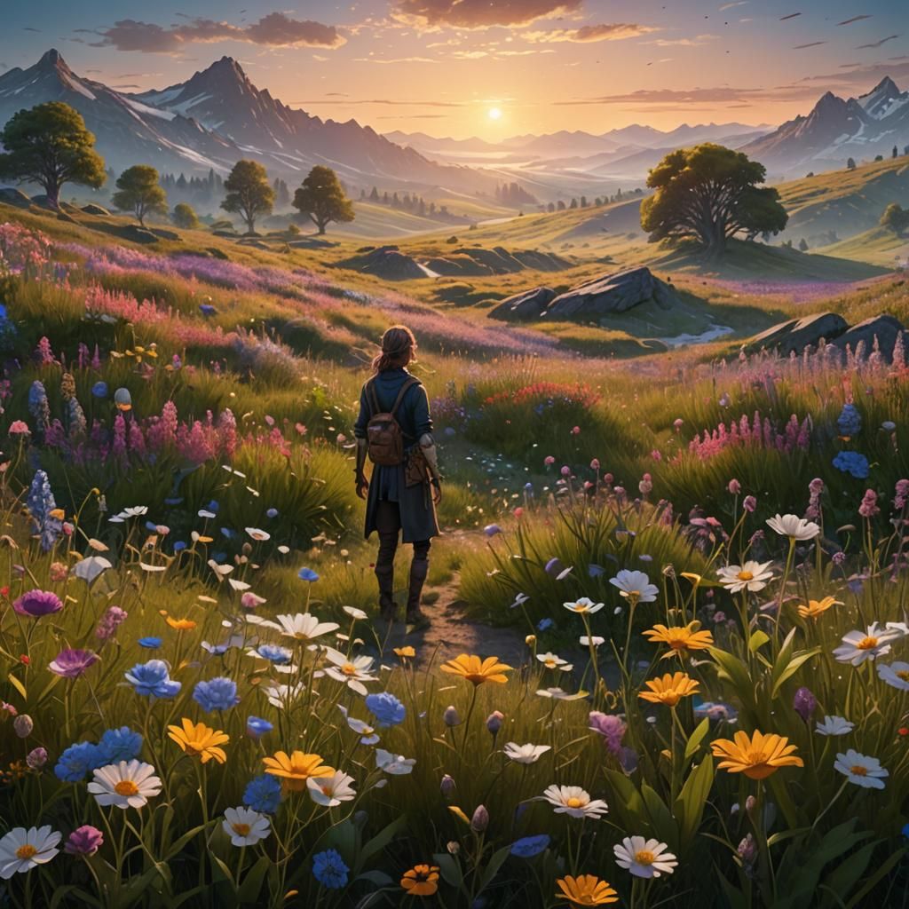 Blooming Meadow Reveals Teenagers: Fantasy Concept Art