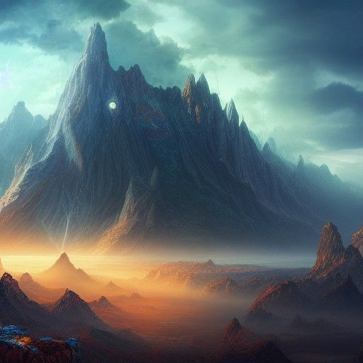 Fantastical Figures Run Wild in Colorful Landscape