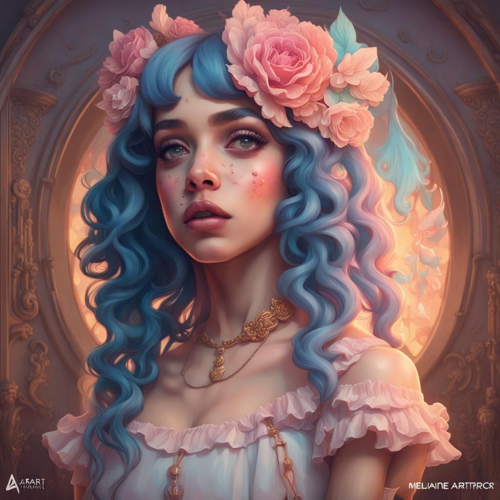 Melanie Martinez as Nymph in Art Nouveau Style