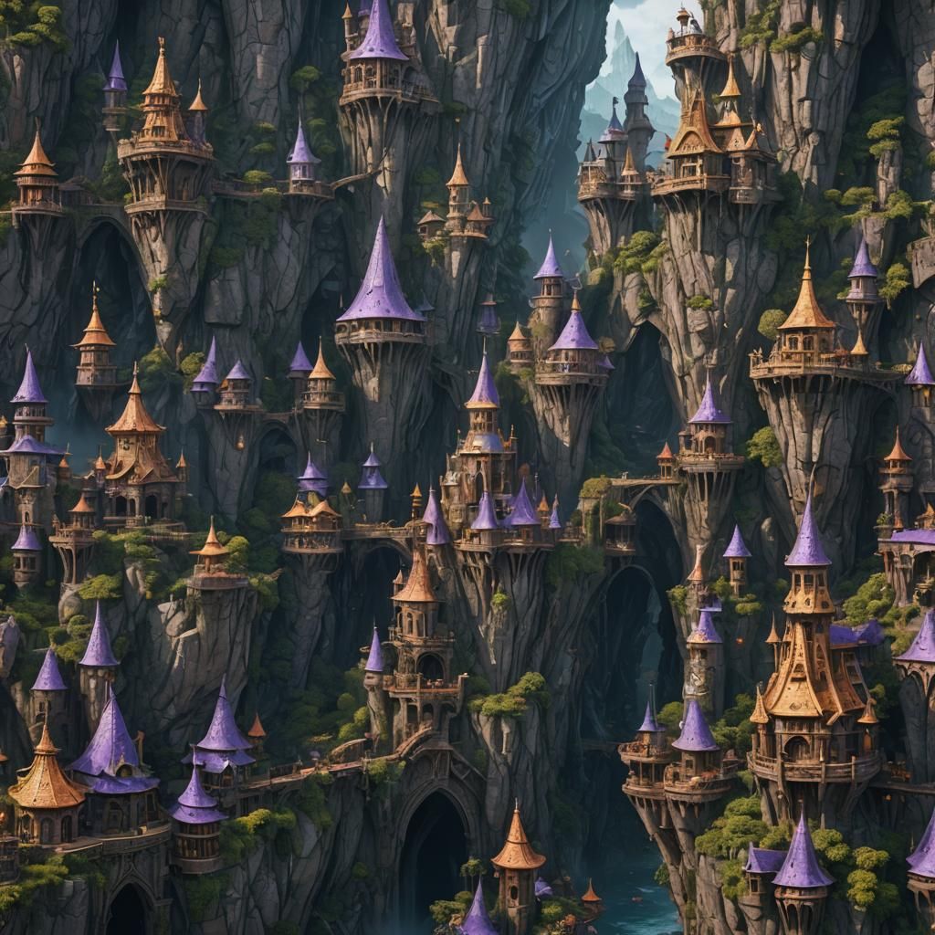 Fantastical Grimace Concept Art in Deep Color