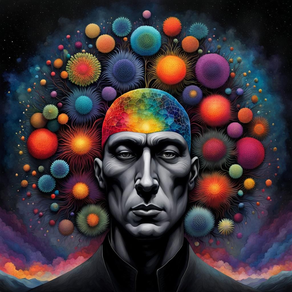 Vibrant Watercolor Mind: Neural Network Art