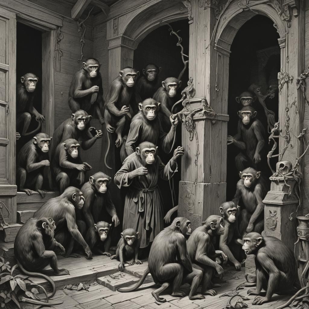 Monkeys in Horror House: A Gothic Vision
