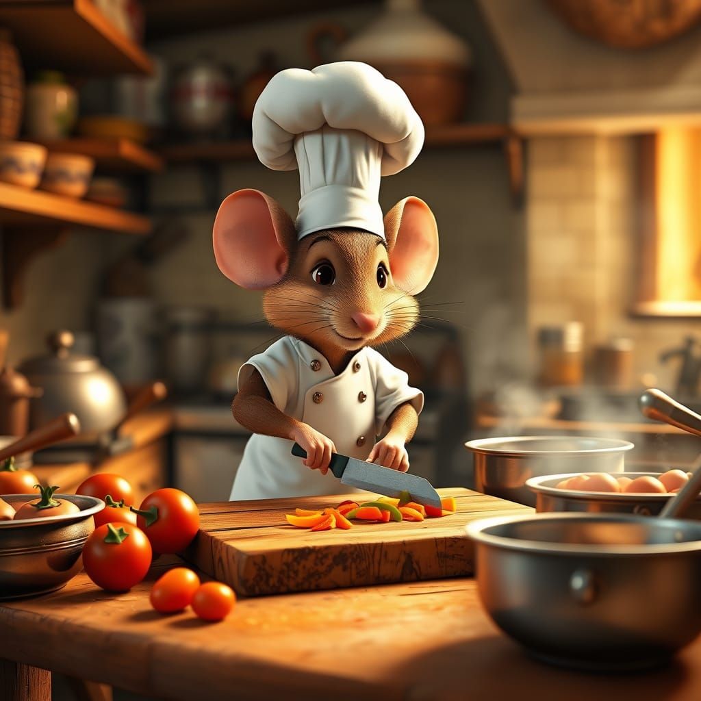 A chef mouse