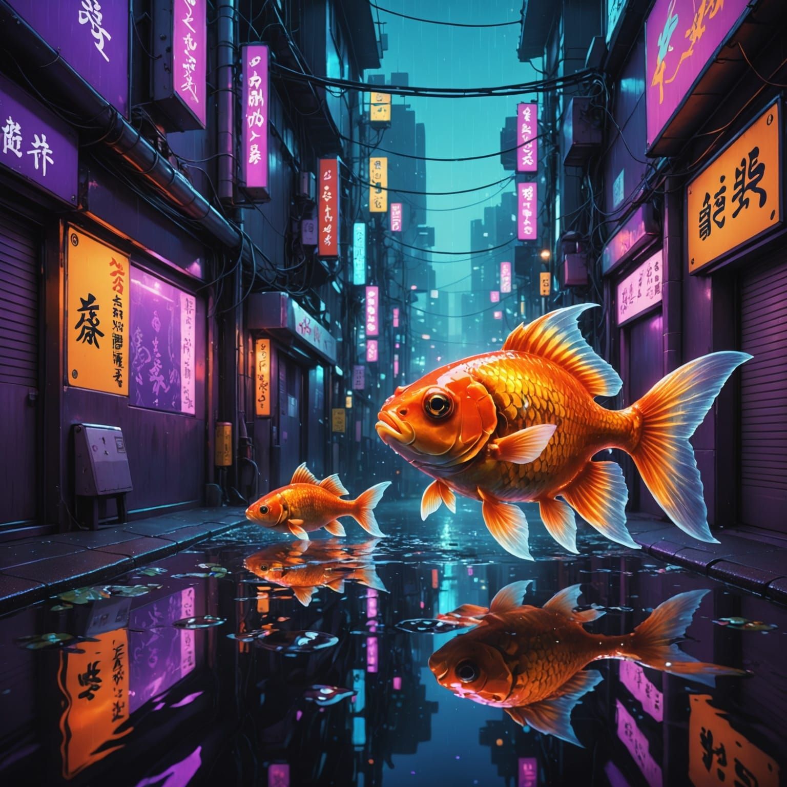 Neon Dreams of a Mechanical God