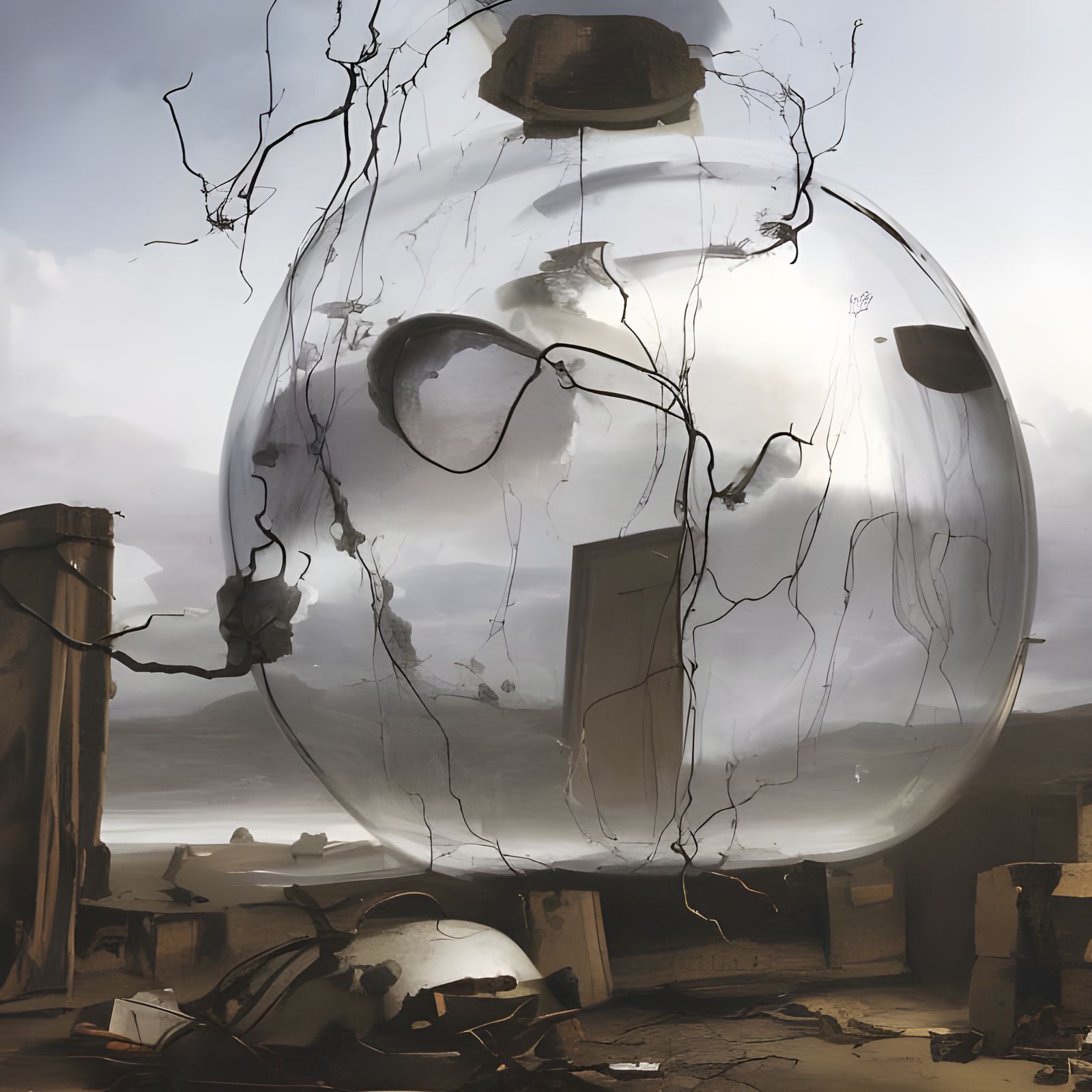 Cyborg Squid Nightmare in Hyperrealistic Style