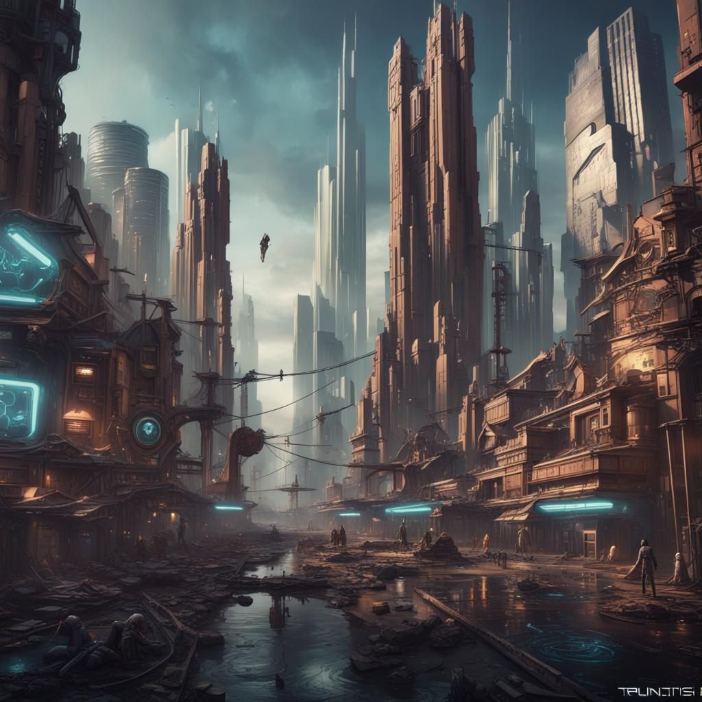 Futuristic Metropolis: Cultural Diversity and Social Contras...