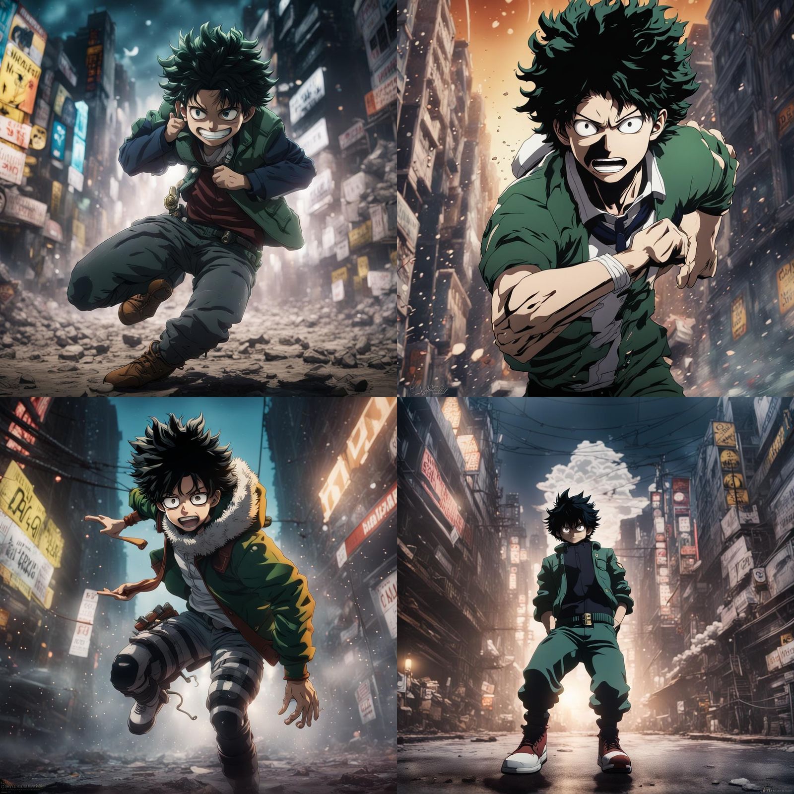 Shota Aizawa in Action: Detailed Matte Painting