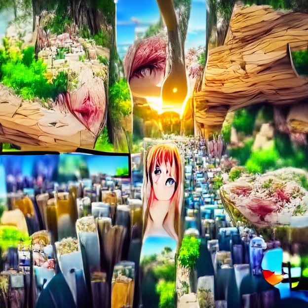Vibrant Anime World in 8K 3D
