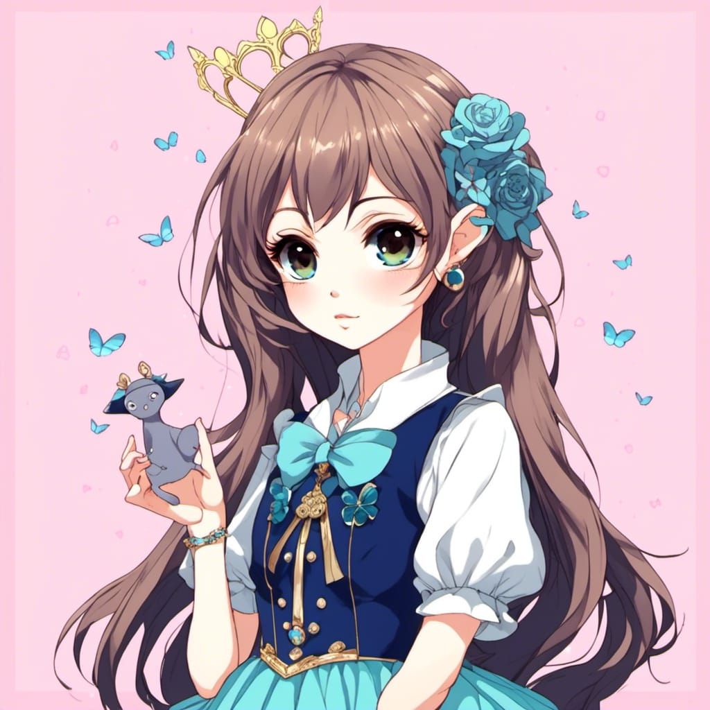 Kawaii Bishojo Character Illustration