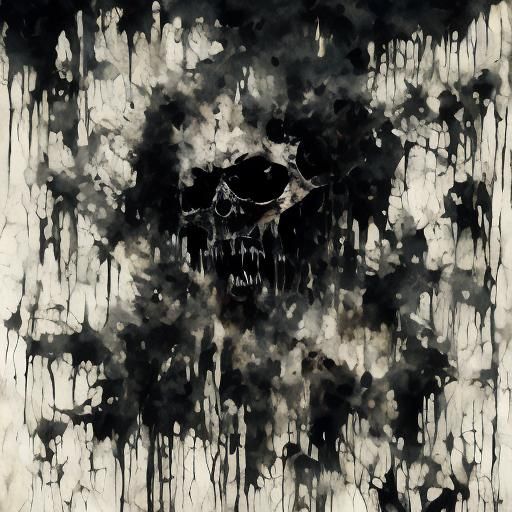 Troubled Figure Walks Away in Dark Expressionism