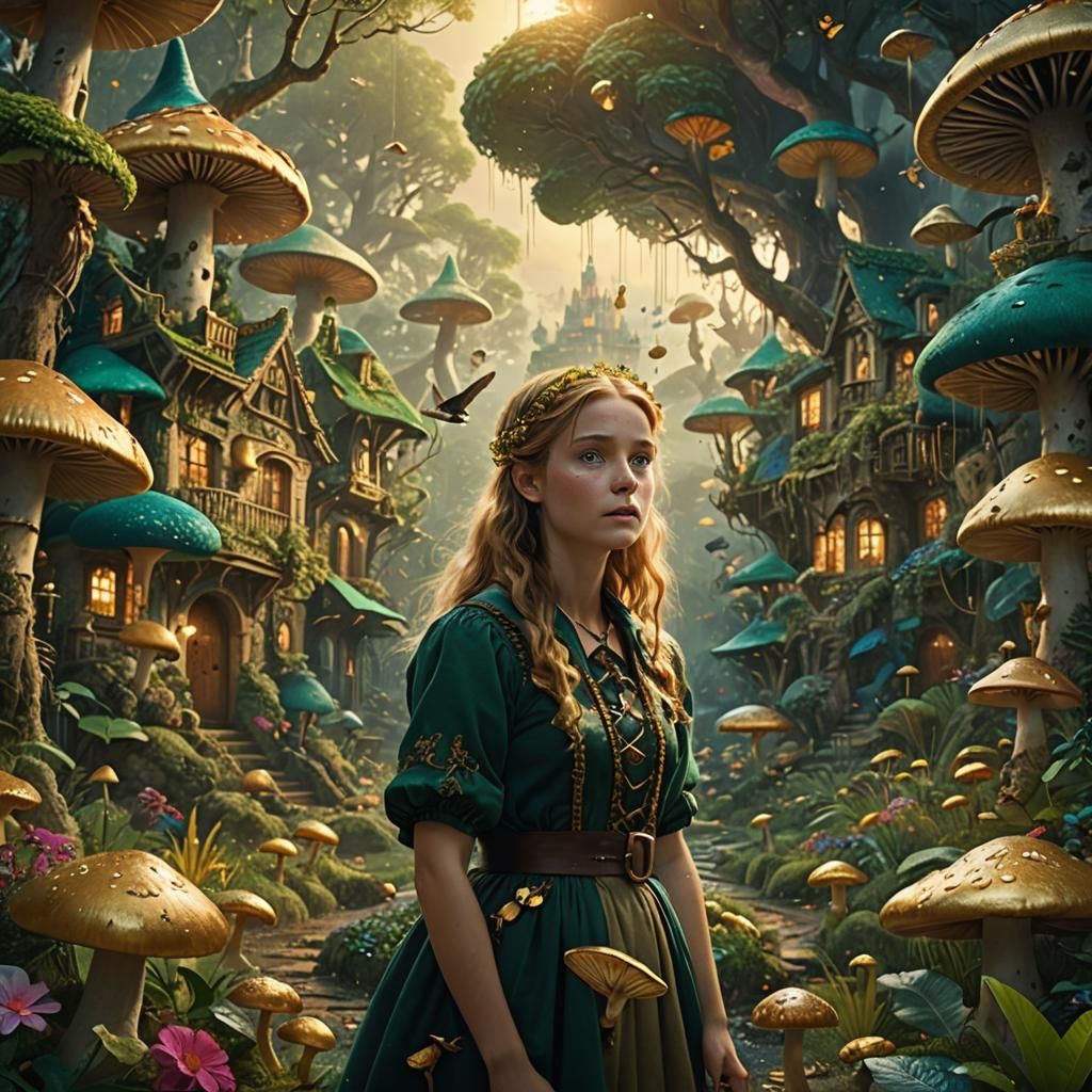 Alice in Wonderland Forest: Digital Matte Painting