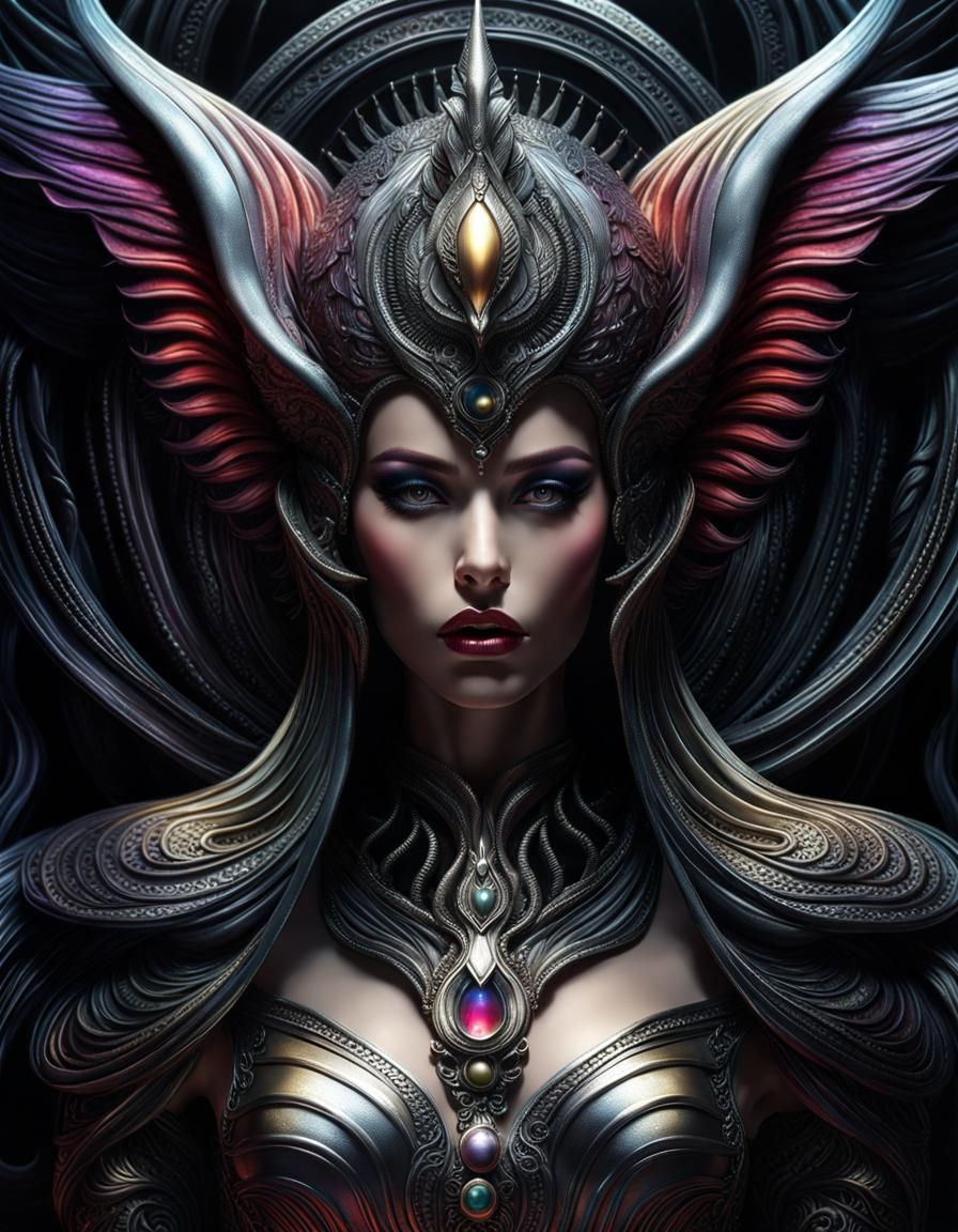 Mysterious Metallic Lilith Crying Silver Tears