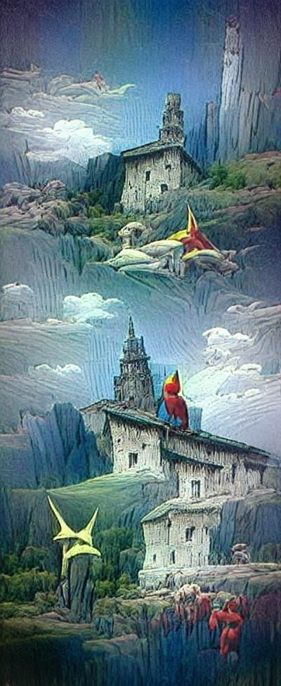 Hanna-Barbera Meets Stalinist Architecture in JRPG Style