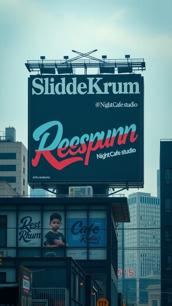 Epic Billboard Art in Cinematic Style