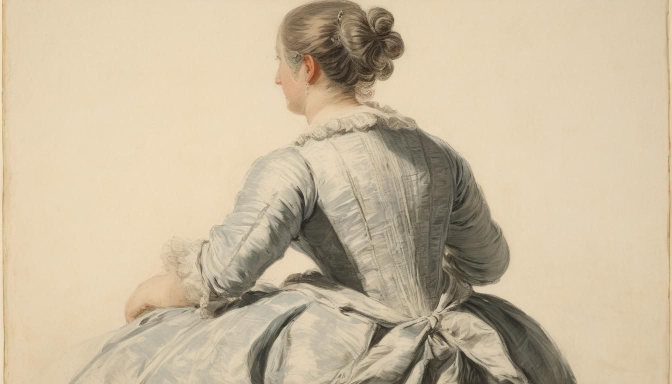 Woman Seated, Seen From Behind: An Oil Painting