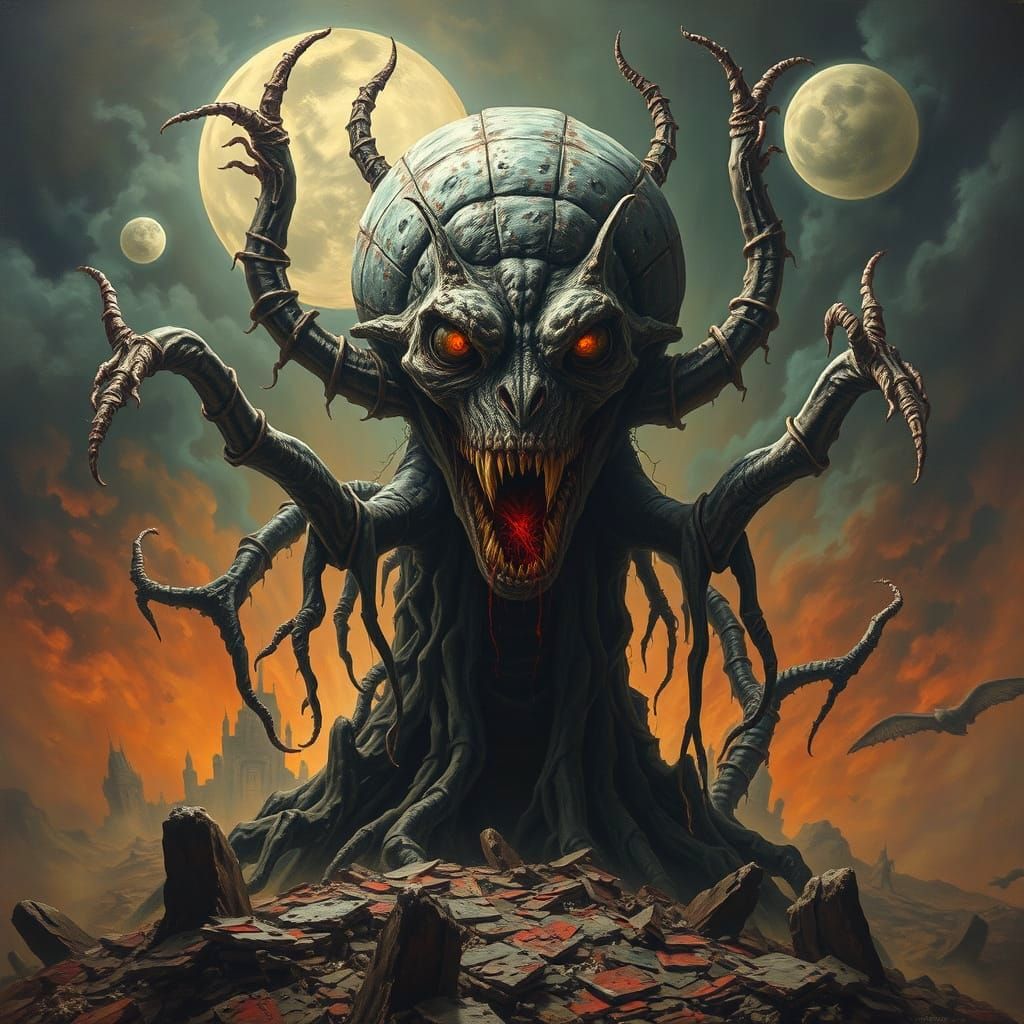 Nightmare in Oil Painting Style