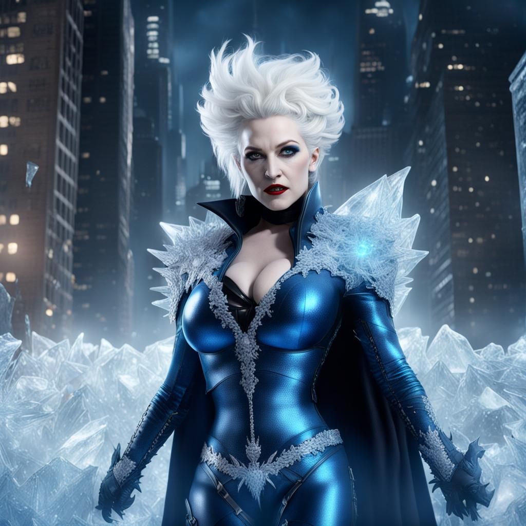 Killer Frost Freezes Batman: Digital Matte Painting