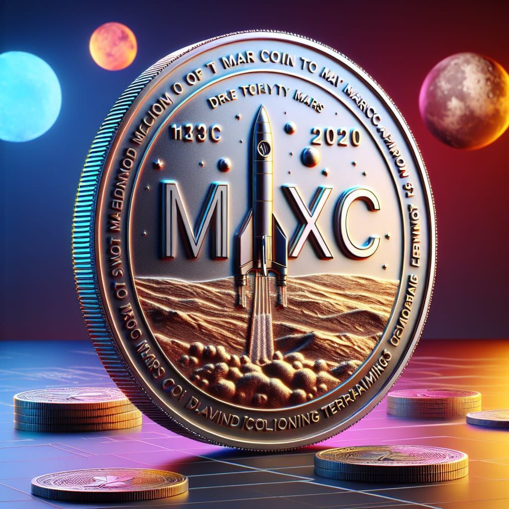 MarsXcoin: Hyperrealistic Concept Art of a Meme Coin