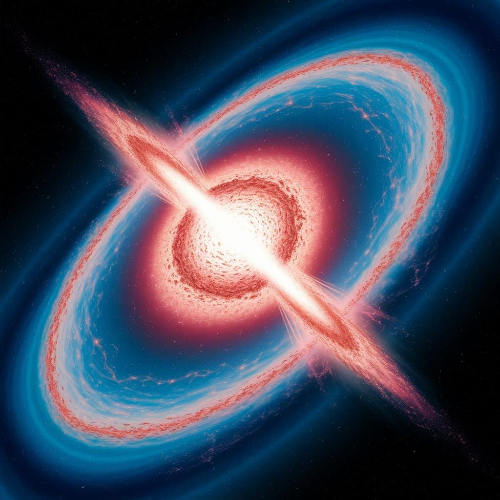 Brilliant Supernova Radiates Light in Cosmic Illustration