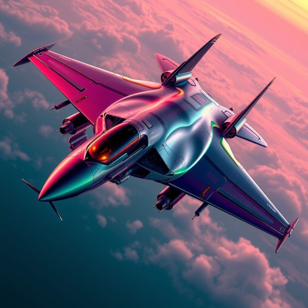 Bio-Mechanical Aircraft Inspired by Giger and Syd Mead