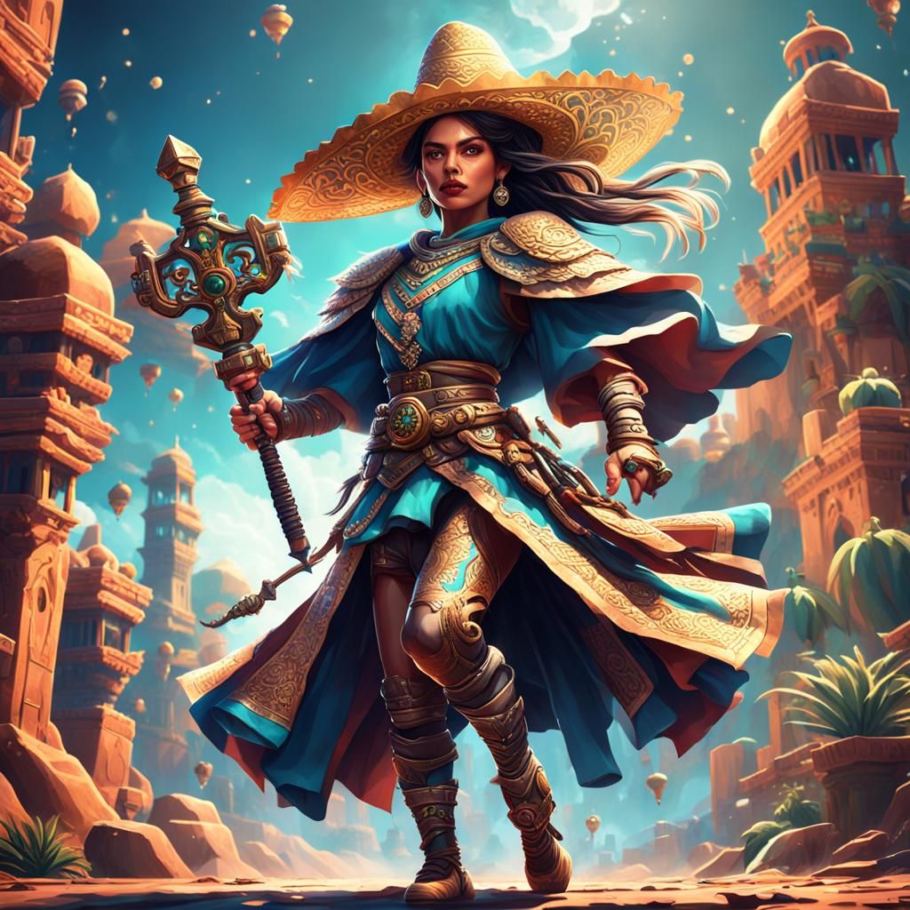 Sprite Girl Ready to Strike, Fantasy Concept Art