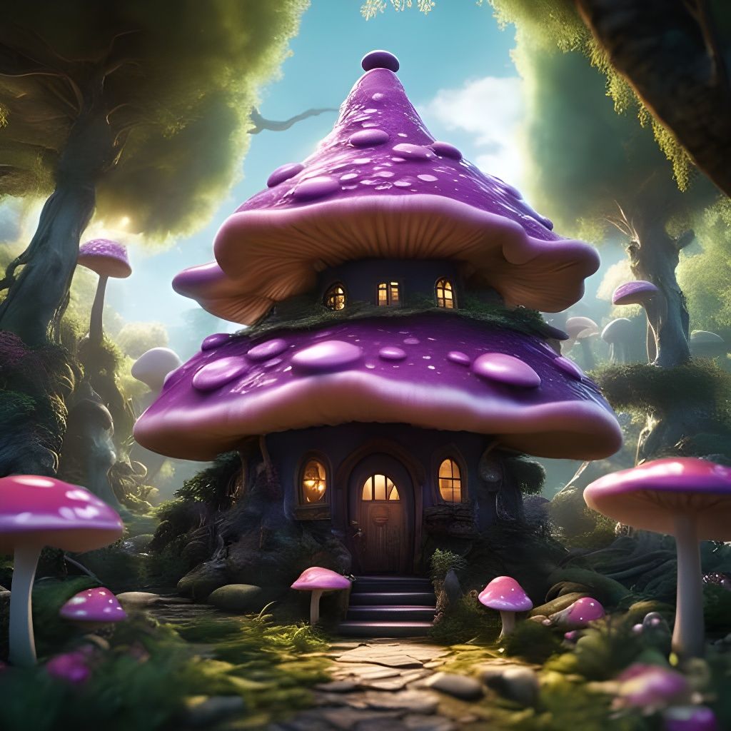 Mushroom house 💜