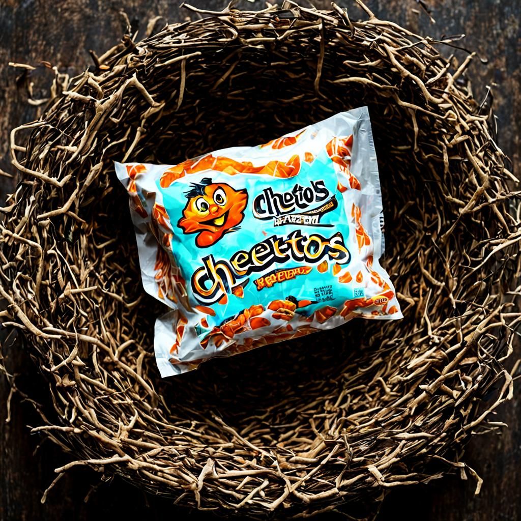 Cheetos Bag in Bird Nest